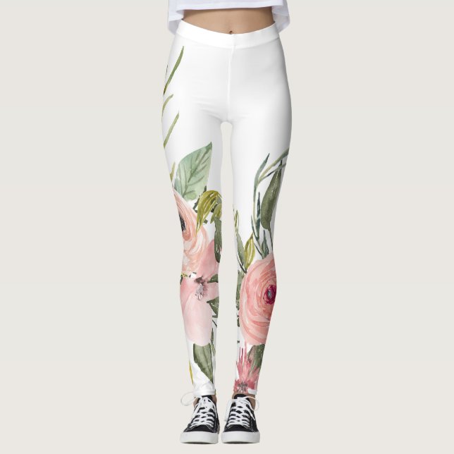 Leggings Florais Russas - Leggings (Frente)