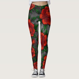 Leggings florais vintage