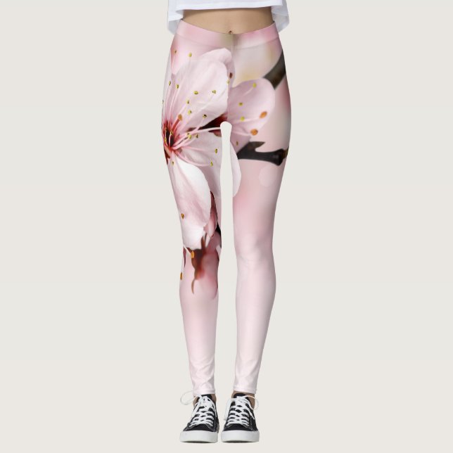 leggings florat hipster preto moderno (Frente)