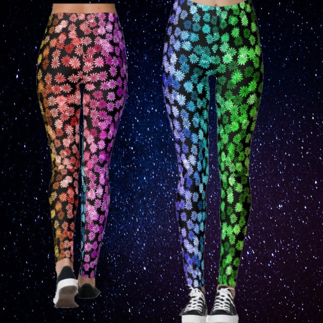 Leggings Flores Arco-íris (Criador carregado)