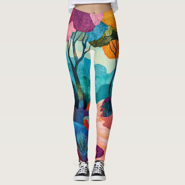 Leggings Florestais do outono (Frente)