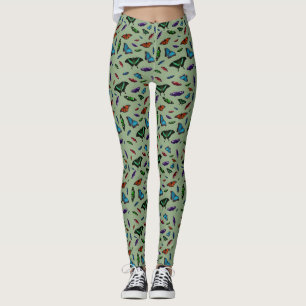 Leggings Flutterbies (Verde Claro)