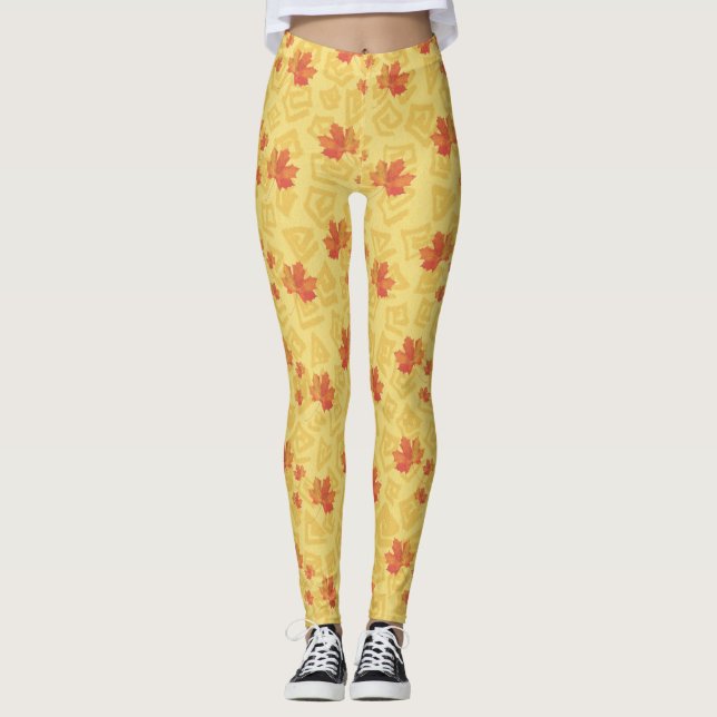 Leggings Folhas de Outono (Frente)