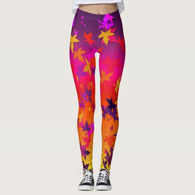 Leggings Folhas de Outono (Frente)