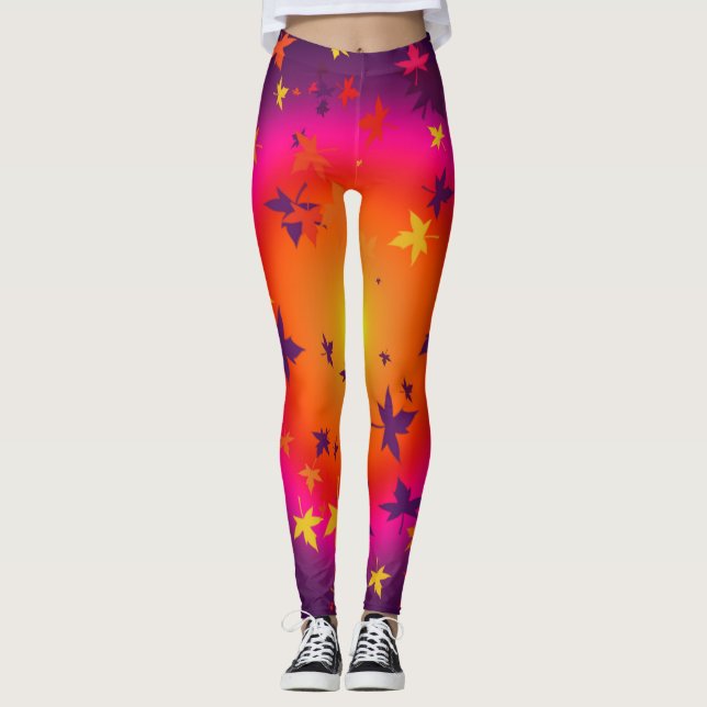 Leggings Folhas de Outono (Frente)