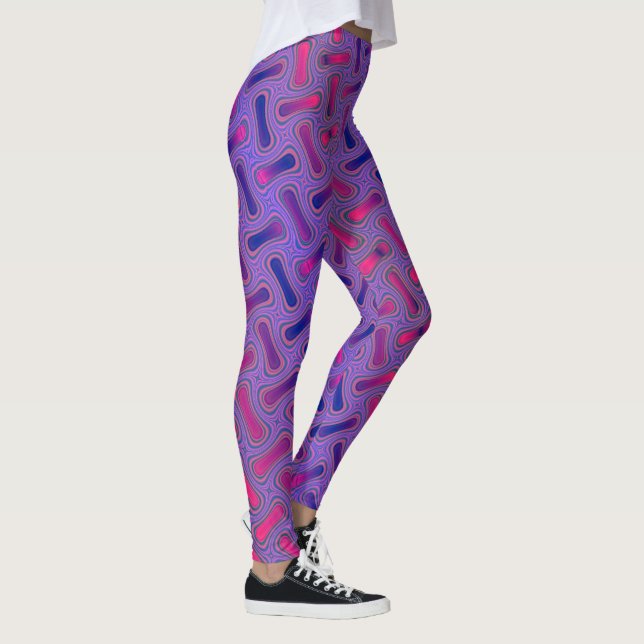 Leggings Fractais Divertidas e Coloridas (Direita)