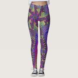 Leggings Fractais Neon