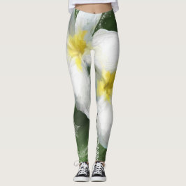 Leggings Frangapangie em Verde e Branco