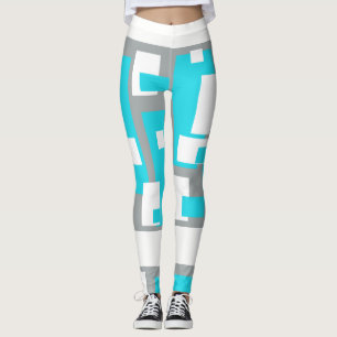 Leggings Funciosas De Tranquilidade Turquesa