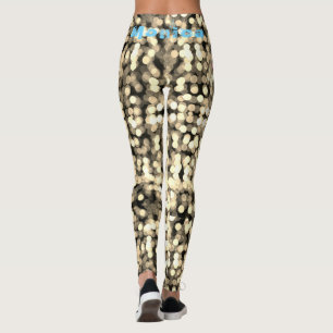 Leggings Funky do Nome Personalizado