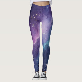 Leggings Galáxia Céu Noturno Estrelado