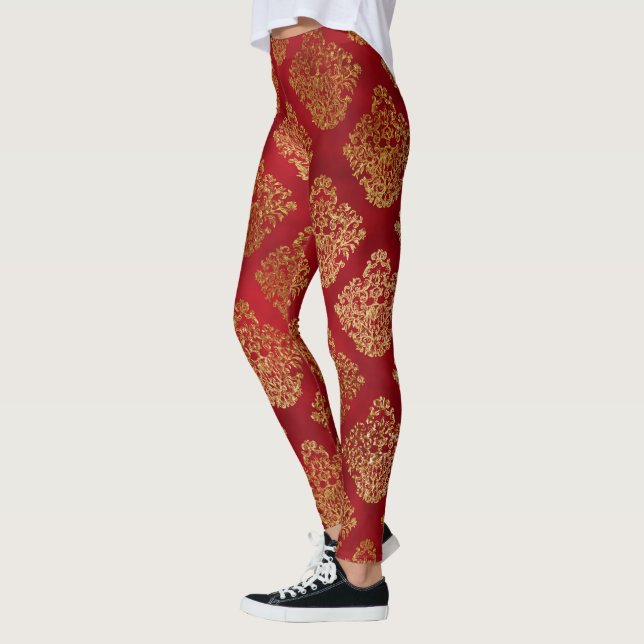 Leggings Galáxia Folha Dourada - Presente Estrela  (Esquerda)