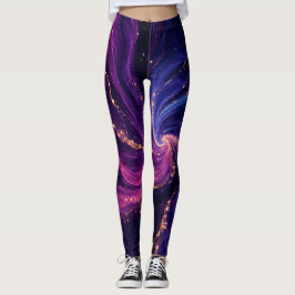 Leggings Galáxia Roxa | Ativo Cósmico Nebulosa