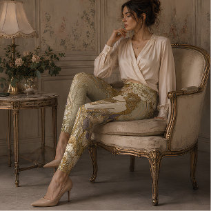 Leggings Garden Muse Art Nouveau Floral