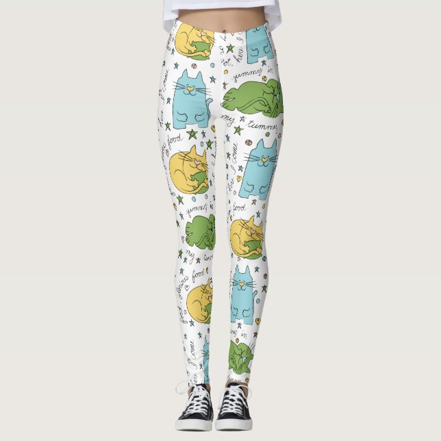 Leggings Gatinhos felizes (Frente)