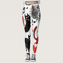Leggings Gato Musical