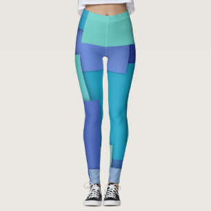 Leggings Geométricas Azuis