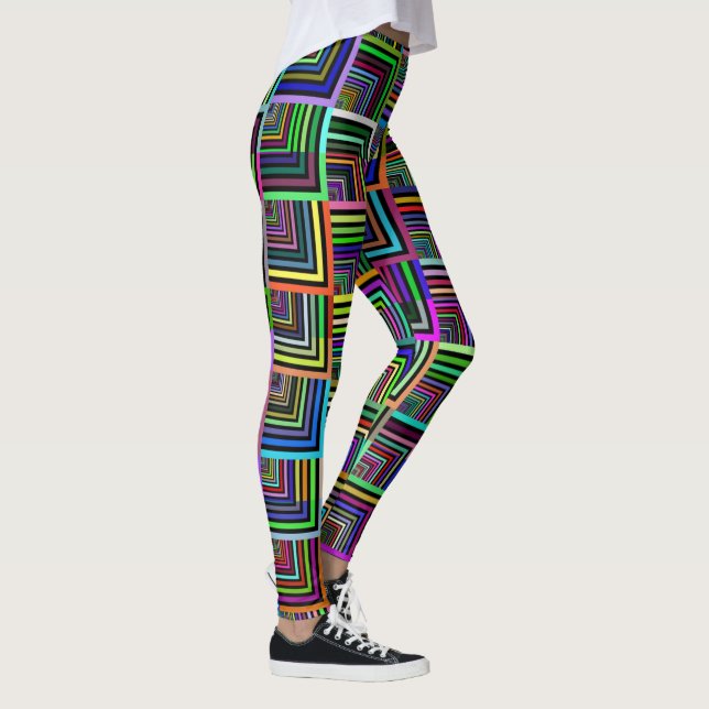 Leggings geométricas coloridas (Direita)