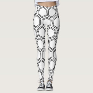 leggings geométricas de hexágonos
