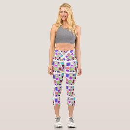 leggings geométricas de padrões