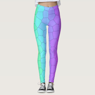 Leggings Geométricas do Arco-Íris Brito