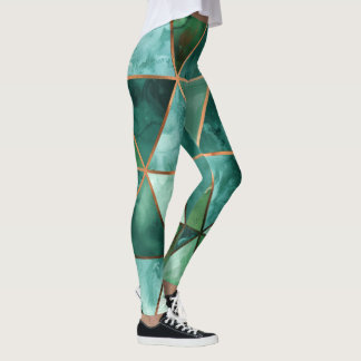 Leggings Geométricas Esmeraldas