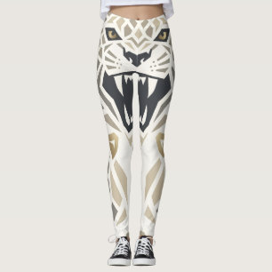 Leggings Geométricas Tribais do Tigre – Fierce Ang