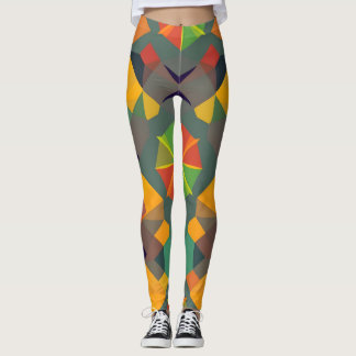 Leggings Geométricas Vibrantes - Decor Doméstico C