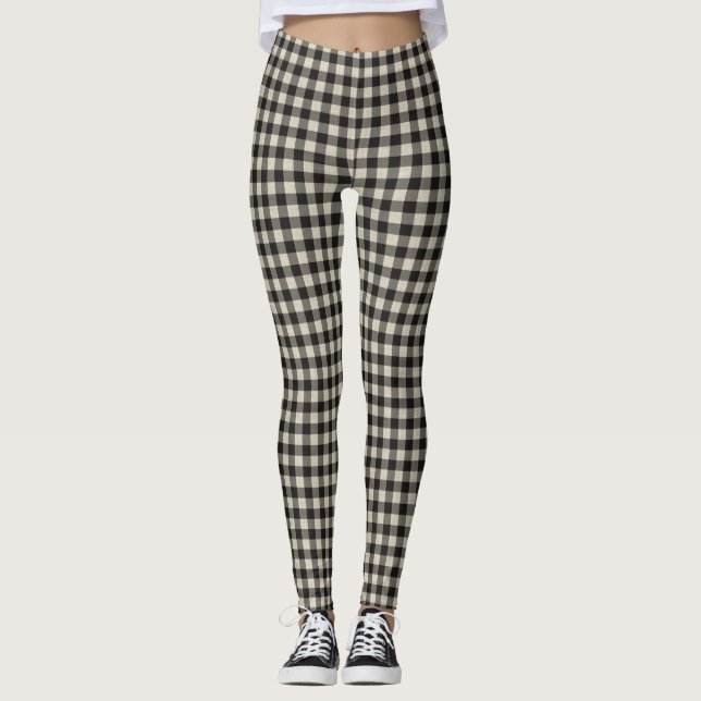 Leggings Gingham de País Cinto (Frente)