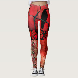 Leggings Gótica Red All-Over-Impressão