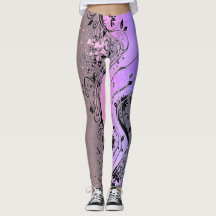 Leggings Gráficas Florais