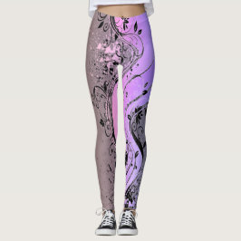 Leggings Gráficas Florais