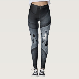 Leggings Gráficos de Armadura Cyberpunk Steelcore