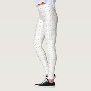 Leggings Green Sweethearts cor-de-rosa padrão