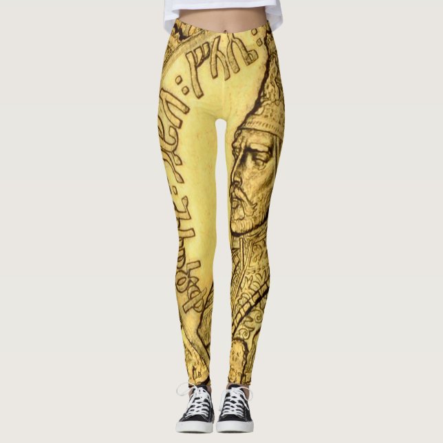 Leggings Haile Selassie Rei de Judá Design (Frente)