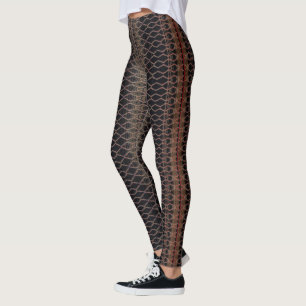 Leggings HAMbyWG - Marrom preto Dourado