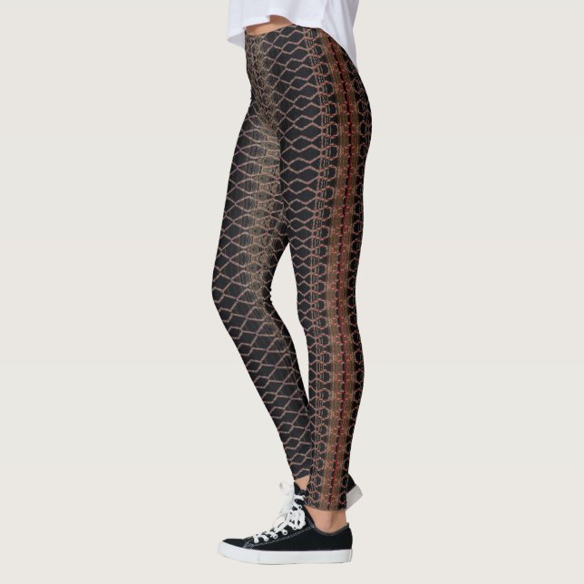 Leggings HAMbyWG - Marrom preto Dourado (Esquerda)