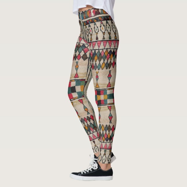 Leggings HAMbyWG Vintage Tribal Off-White/Pnk/Tl (Esquerda)