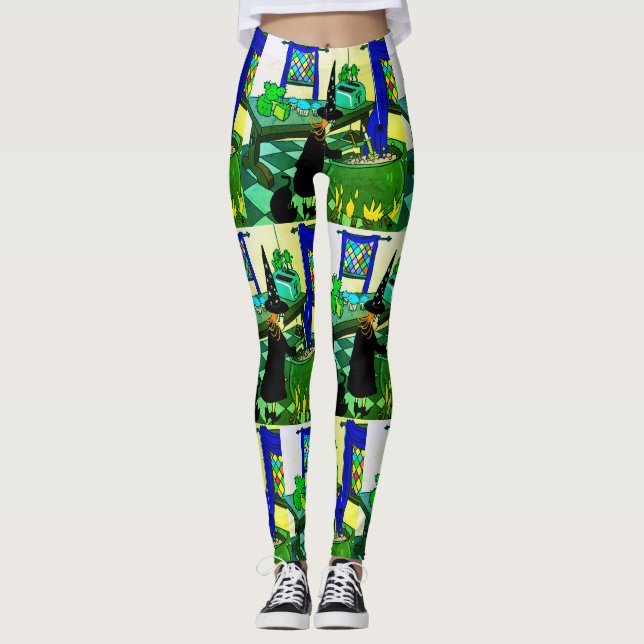 Leggings HaowEEn por dalDesignNZ (Frente)