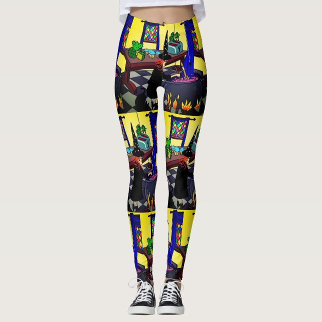Leggings HaowEEn por dalDesignNZ (Frente)