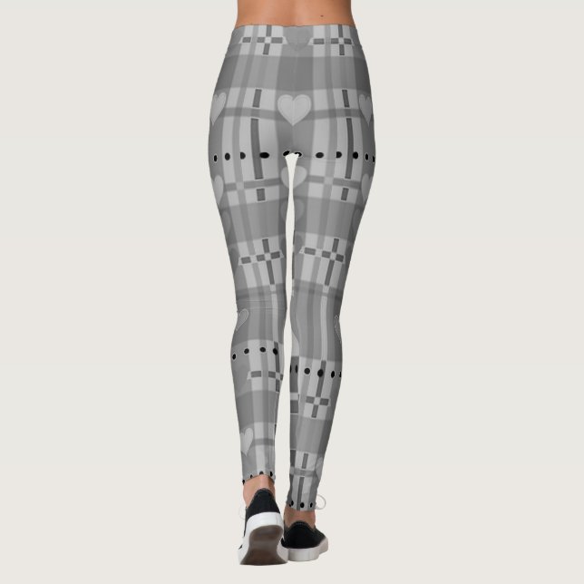Leggings Hart de cinza (Verso)