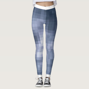 Leggings Impressão azuis digitais