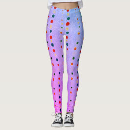 Leggings Impressão de Bloco de Madeira Azul Japonê