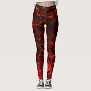 Leggings IMPRESSÃO METÁLICAS RETRO MULHERES