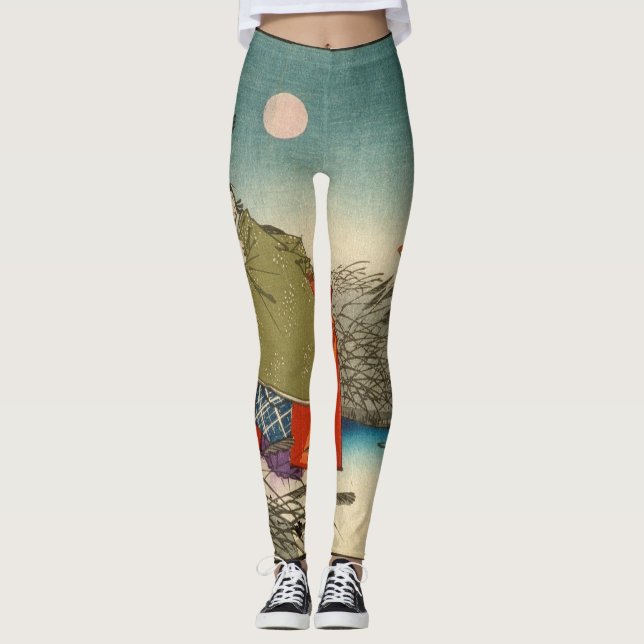 Leggings impressas por IMPRESSÃO JAPONÊS (Frente)