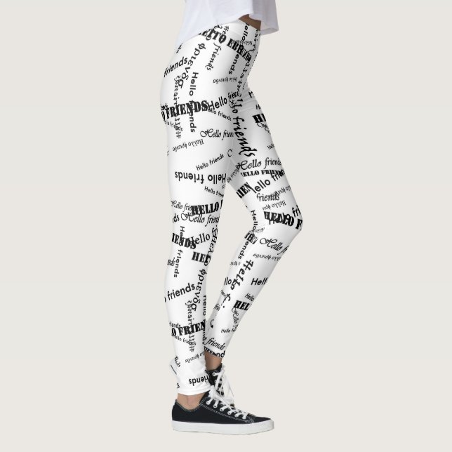 Leggings impressas SPNP_ Text (Direita)