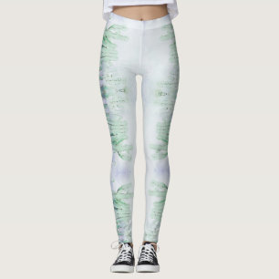 Leggings Incríveis com Padrão de Cactus Verde Páli