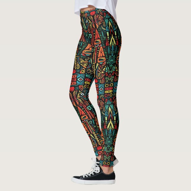 Leggings incríveis de Pop de Abstrato (Esquerda)