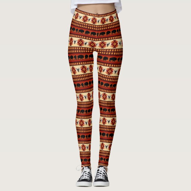 Leggings Indígenas Americanas Nativas (Frente)