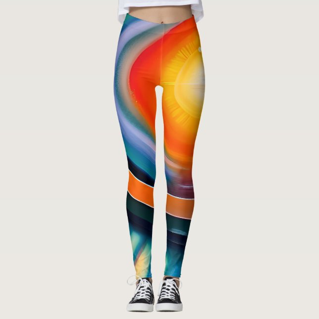 Leggings Inspiradas Cósmicas (Frente)